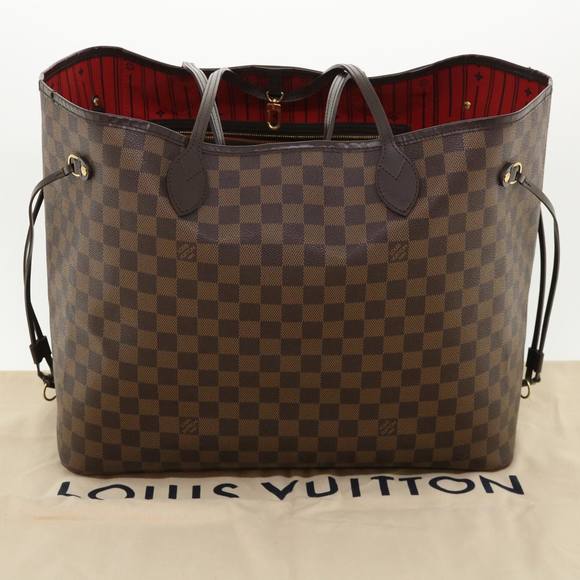 LOUIS VUITTON Damier Ebene Neverfull GM Tote Bag N51106 LV Auth am3481 - Picture 12 of 16